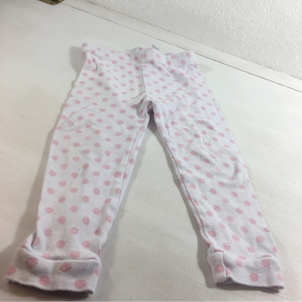 Cutie Pie Dreams Baby Bottoms White with Pink Polka Dots 24 Months